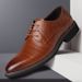 Suitable For All Seasons Large Size Men's British Style Pointed Toe Breathable Business Formal Korean Casual Leather Shoes For Men_vogvips.com