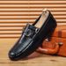 Doudou Shoes Men's High-end New Men's Business Casual Leather Shoes One Pedal Sleeve Lazy Loafers_vogvips.com
