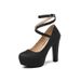 Foreign Trade European And American Nightclub Sexy High Chunky Heels, Large Size Women's Shoes, Single Shoes 34-50,_vogvips.com