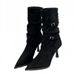 Fashionable 2024 Autumn Winter Thin Strap Pointed Toe Suede Stiletto Over-the-Knee High Heel Long Boots Women's Shoes_vogvips.com