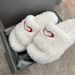 Arrival~ Women's Winter New Thick-Soled Sheepskin Fur Slippers With Heart-Shaped Letters, Casual Slip-Ons_vogvips.com