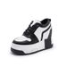 Women's Hidden Wedge White Sneakers 2025 New Genuine Leather Thick Sole Spring Autumn Sports Casual Shoes_vogvips.com