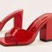 Square Head One Line High Heels Slipper Woman_vogvips.com