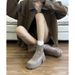 Gravity Shoe Factory High Heels Round Head Short For Women 2025 Autumn/Winter Fashion Stretch Martin Thick Bottom Coarse_vogvips.com