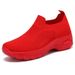 Women's Casual Shoes Women's Shoes One-pedal Lazy Shoes Flying Woven Breathable Mesh Shoes Soft-soled Women's Single Shoes_vogvips.com