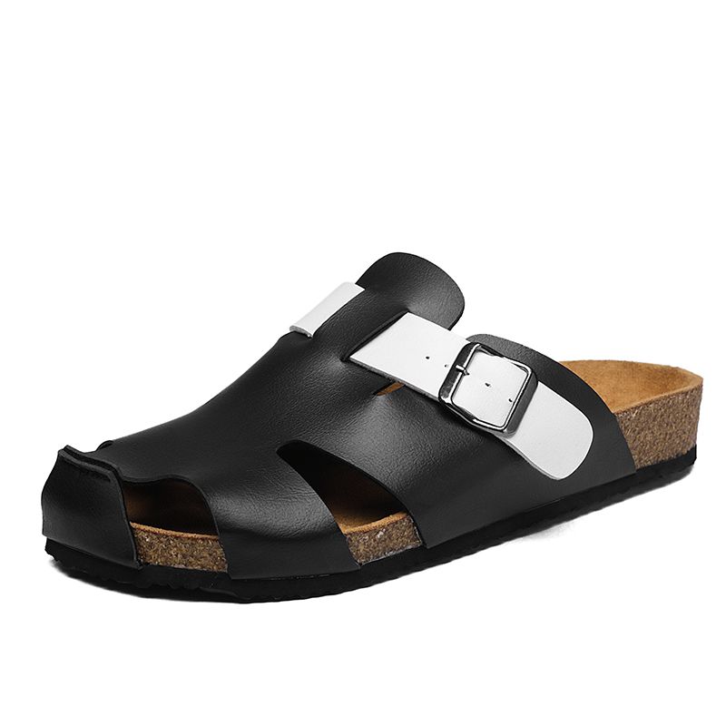 2025 Men's Summer Slippers Breathable Anti-Slip Beach Sandals Quick Dry Outdoor Slides Euro 39-45 Wide Width Lightweight_vogvips.com