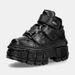 Women S Chunky Punk Platform Sneakers Round Toe Low Top Shoes With Metallic Detailing Foam Sole For Casual Wear_vogvips.com