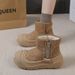 Fleece Thickened Open Smile Snow Boots Men And Women Ugly Cute Big Head Martin Boots Thermal Cotton Shoes_vogvips.com
