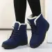 Womens ankle winter snow boots Botas strapless warm plush shoes womens Plus size 44 241022_vogvips.com