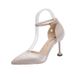 MTX 2025 Spring/Summer New Korean Style Pointed Toe Single One-Strap Buckle Stiletto High Heels Fashion Hollow Women's Shoes_vogvips.com