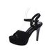 Sweet, Stylish, Casual, Minimalist, Ultra-high Heel, Chunky Heel, Platform, Criss-cross Ankle Strap Women's Sandals_vogvips.com