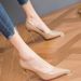 European And American Style Simple Stiletto High-heeled Shiny Patent Leather Shallow Pointed-toe Women's Shoes_vogvips.com