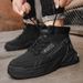 Men's British Style Thick-Sole Martin Boots – Rugged & Stylish High-Top Work Boots For Autumn & Winter, Anti-Slip Outdoor Casual Shoes_vogvips.com