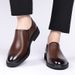 Suitable For All Seasons 2024 Autumn New Formal Business Leather Men's Casual Slip-On Work Driving Shoes_vogvips.com