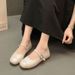 Silver French Gentle Temperament Flat Bottom Light Mouth Single Shoes Women's Retro Soft Sole Mary Jane Shoes_vogvips.com