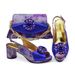 The party match high heeled diamond round toed fish mouth back slip buckle sandals with diamond handbag set is fashionable and versatile_vogvips.com