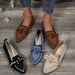 Women's Lightweight Pointed-Toe Ballet Flats With Bow Detail - Breathable Slip-On Casual Shoes For Women (Multiple Colors & Sizes)_vogvips.com