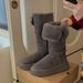 8cm Height-Increasing Style ~ 2025 Winter Buckle Thick-Soled Furry Cuffed Two-Way Wear Warm Cotton Shoes Mid-Calf Snow_vogvips.com