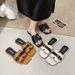 French-Style Buckle Slide For Women, Summer Outdoor Wear, 2026 New Model, Trendy And Fashionable, Soft-Soled Casual_vogvips.com