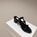 Rivet Thick Heel Sandals Women's Flat Round Toe Open Toe Slippers Women's Summer Outer Wear Casual Sandals_vogvips.com
