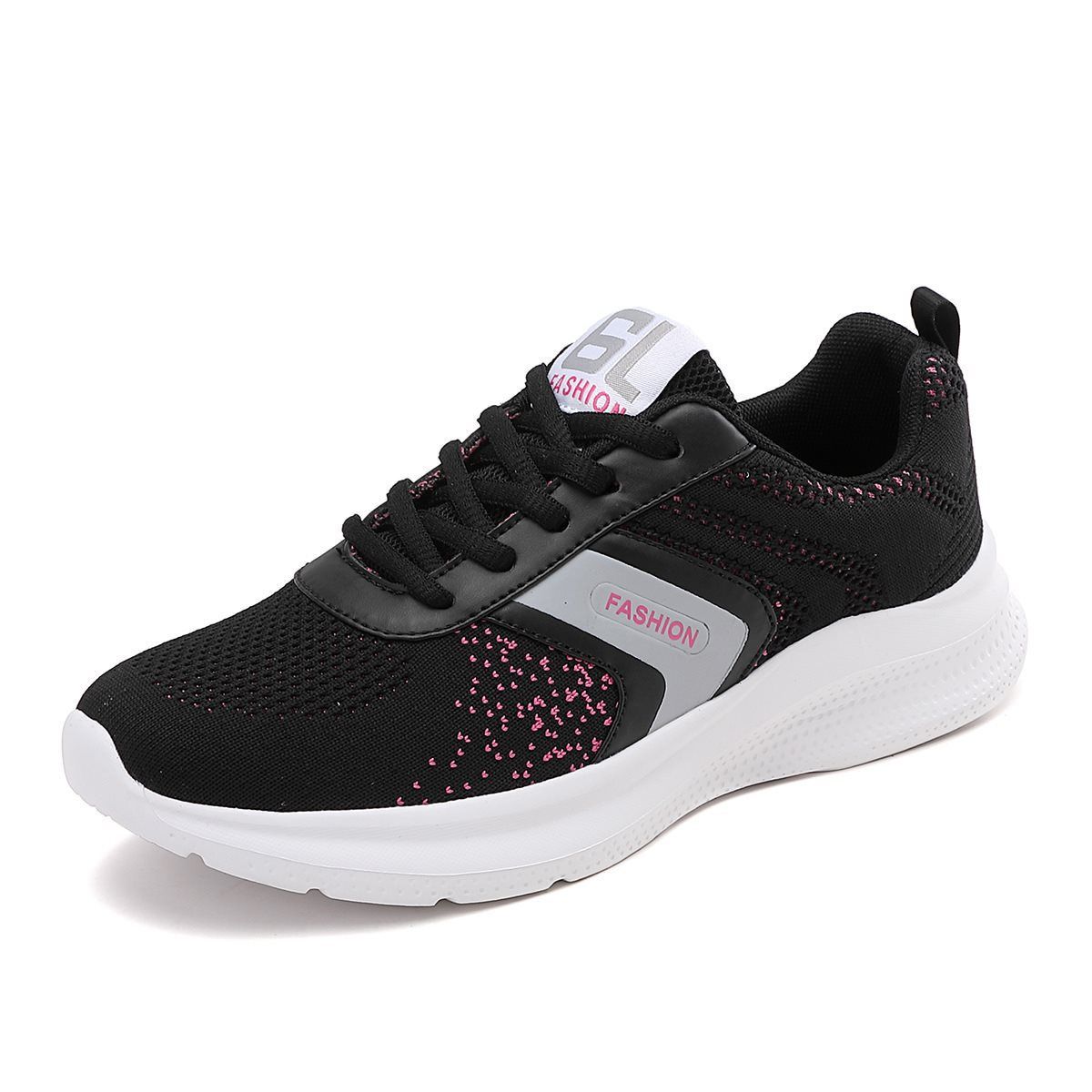 Large size spring mesh sneakers women's breathable anti-slip wear casual running shoes women's shoes_vogvips.com