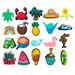 20 Sets Cute Summer Series Shoes Flower Decoration Buckle Cartoon Set Soft Rubber Shoes Accessories Accessories Accessories_vogvips.com