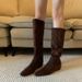 2025 British Style Pointed Pleated Martin For Women 2025 Autumn Winter New Fashion Versatile Niche Casual Slouch Boots_vogvips.com