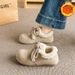 Doudou Shoes Boken Velvet Boken Shoes Lamb Wool Loafers Women's Flat Wool Cotton Shoes_vogvips.com