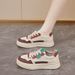2026 Spring New White Sneakers Korean Version Ins Style For Female Students Thick-Soled Height-Increasing Sports Casual_vogvips.com