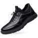 European Warm Series Autumn Winter New British Style Breathable Men's Business Casual Leather Slip-On Soft Sole Fleece Lined Cotton Shoes_vogvips.com