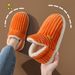 Autumn Winter Cotton Slippers For Women Couples With Heel Cover Warm Non-Slip Indoor Home Furry Plush Outdoor Maternity Cotton Shoes For Men_vogvips.com