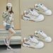 2025 Spring New White Sneakers Korean Style Ins Female Student Thick Sole Height Increasing Sports Trendy Casual Board_vogvips.com