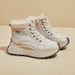 2025 Winter High-top Fleece-lined Dad New Korean Version Ins Style Women's Student Height-increasing Casual Shoes Warm_vogvips.com