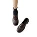 JK Academy Platform Loafers Thick Heel Single Shoes Small Leather Shoes_vogvips.com