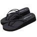 Women's Platform Wedge Flip Flops Double Strap Beach Sandals Non Slip mid Heel Outdoor Flat Sandals_vogvips.com