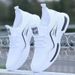 Running For Summer New Sports Comfortable White Flyknit Breathable Casual Shoes Men_vogvips.com