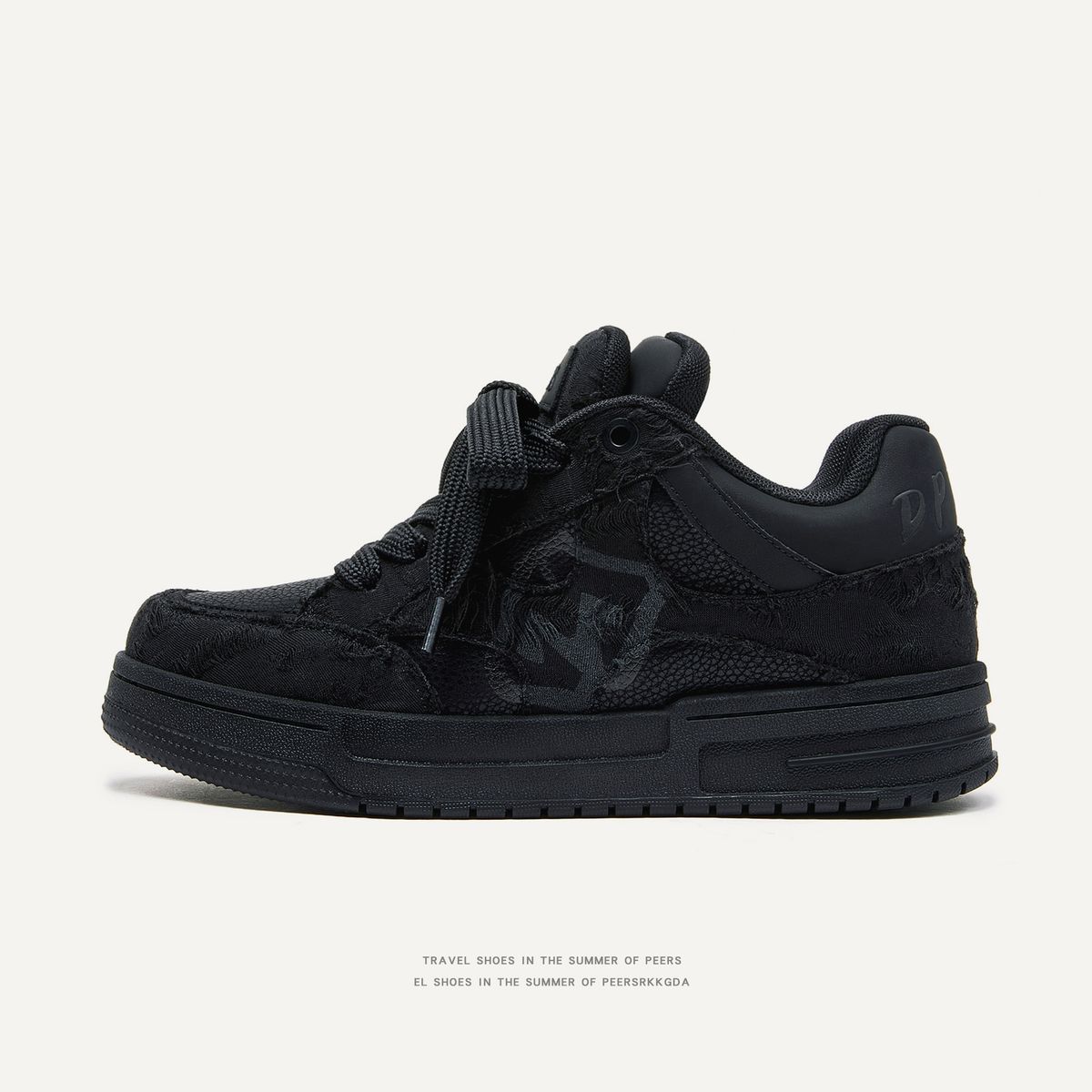 Men’s Shoes Destruction Style Bread Shoes Height Increase Wear Resistant Low Top Men's Shoes Casual Shoes Board Shoes Men And Women_vogvips.com