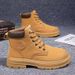 2024 Autumn New Breathable High Top Martin Men's Korean Edition Versatile Anti Slip Work Wear Short Boots Labor_vogvips.com