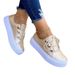 Large For Women's New Round Toe Thick Sole Casual Adhesive Single Shoes_vogvips.com