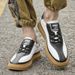 Men's Splicing Four-board Shoes Breathable Low-top Lace-up Large-size Casual Shoes_vogvips.com