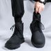 Martin Boots Men's Heightening Retro Boots Commuting High-top Leather Shoes Thick-soled Medium-help Tooling Boots_vogvips.com