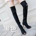2017 Autumn Winter New Style Peronality High Heel Stiletto Fih Mouth Over-the-Knee Denim Sandal Plu Size Women'_vogvips.com