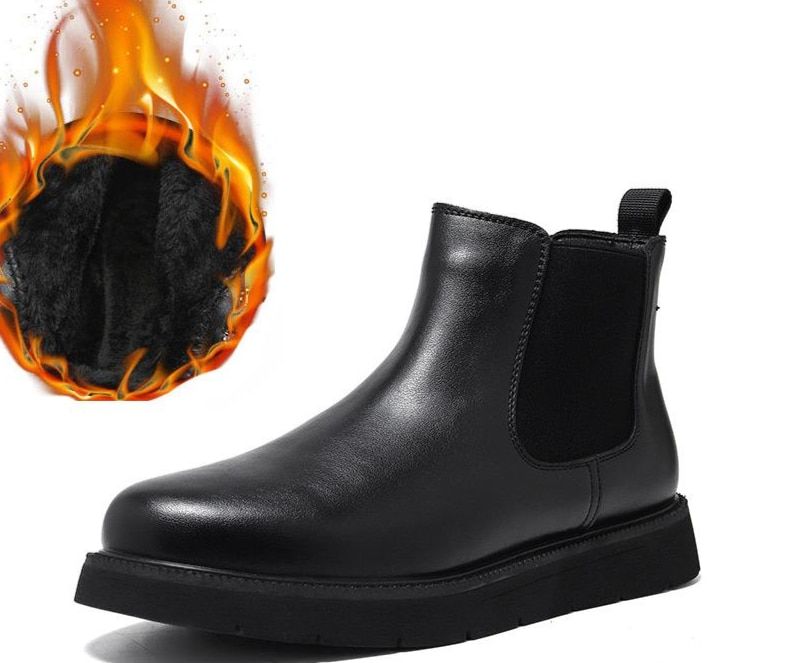 Ankle Boots Leather Western Chic Stiletto Parties Outdoor Footgear Footwear Heel Flat Round Toe Slip-On Zipper_vogvips.com