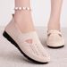 Women's Large-size Women's Shoes Old Beijing Cloth Shoes Middle-aged And Elderly Mother Shoes Casual Shoes Soft-soled Single Shoes_vogvips.com