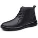 Men's Cotton Shoes Velvet Leather Boots Snow Boots Trendy Martin Boots Large Size Men's Shoes_vogvips.com