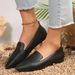 Women's Slip-On Snake Print Flat Shoes - Breathable PU Loafers With Soft Leather Lining, Comfortable Round Toe Casual Shoes For Women_vogvips.com