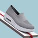 Women's Sneakers Cross-Border Trade 2025 New Thick Sole Air Cushion Casual Mesh Slip-On Height Increasing Walking Shoes_vogvips.com