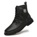 Martin Boots Men's High-top Shoes Men's Short Boots Printed Heightening Casual Men's Tooling Boots Men's Leather Boots_vogvips.com