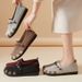 Women's Casual New Shoes With Flat Bottom And Shallow Mouth, One Foot Kick, Mother's Women's Shoes, Soft Sole, Not_vogvips.com