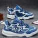 Men's New Autumn Versatile Leather Running Sneakers Height-increasing Thick-soled Dad Shoes Black Chunky Sneakers Cool_vogvips.com